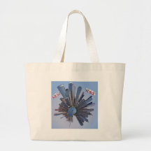 new york ammonite tote bags