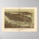 New York and Brooklyn 1892 Antique Panoramic Map posters