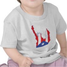 new york and puerto symbol merged shirts