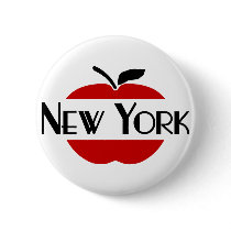 New York Art Deco With 2-Color Apple, Sliced buttons