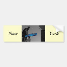 New York at Dusk Bumper Stickers