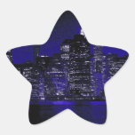 New York At Night Star Sticker