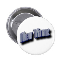 New York Banner Text Button