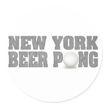 New York Beer Pong Sticker
