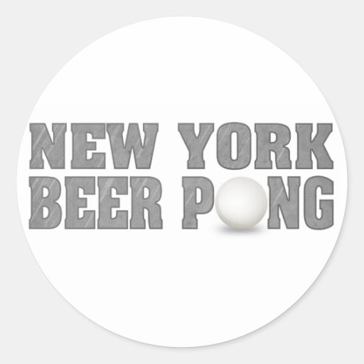 New York Beer Pong Sticker