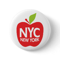 New York Big Apple buttons by Zerotees New York Big Apple buttons
