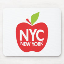 New York Big Apple mousepads by Zerotees New York Big Apple mousepads