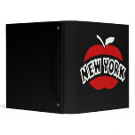 New York Big Apple, Sliced Arc, Black Background binders