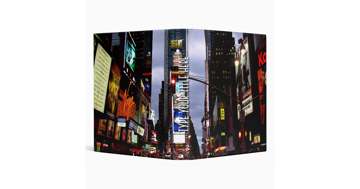 New York Binder Cool NYC Times Square Book Binder Zazzle