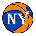 new york blue orange basketball photo sculptures