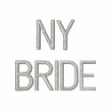 New York Bride embroideredshirt