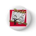 New York Bride Wedding buttons