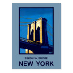 New York Brooklyn Bridge Postcard
