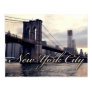 New York Brooklyn Bridge Sunset Postcard