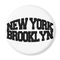 New York Brooklyn Fridge Magnet