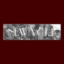 New York Bumper Sticker New York City Stickers bumper stickers