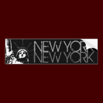 New York Bumper Sticker Statue of Liberty Stickers bumper stickers