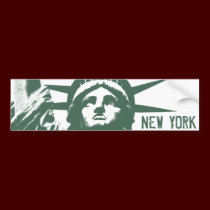 New York Bumper Sticker Statue of Liberty Stickers bumper stickers