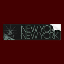 New York Bumper Sticker Statue of Liberty Stickers bumper stickers