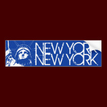 New York Bumper Sticker Statue of Liberty Stickers bumper stickers