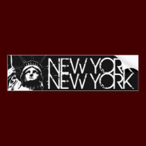 New York Bumper Sticker Statue of Liberty Stickers bumper stickers