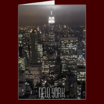 New York Card Cityscape New York Souvenir Card cards