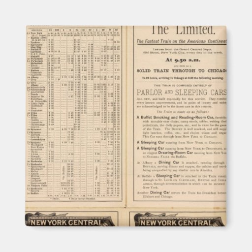 New York Central and Hudson River Railroad 2 Fridge Magnet