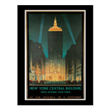 New York Central Building, February 1930 Postcard