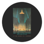 New York Central Building Round Sticker