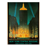 New York Central Building Travel Art Post Cards