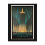 "New York Central Building" Vintage Post Card