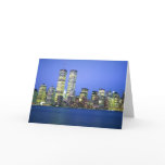 New York City at Night Greeting Cards