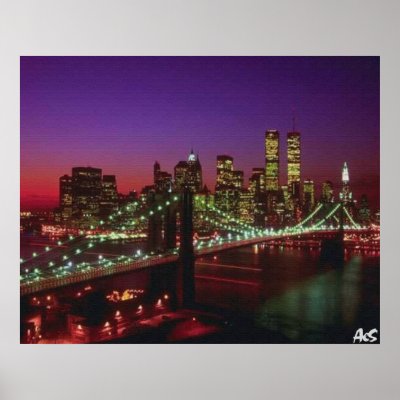 new york city at night pictures. new york city at night print