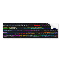 New York City Black Background Bumper Sticker bumper stickers