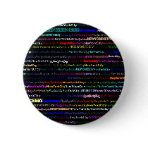 New York City Black Background Button