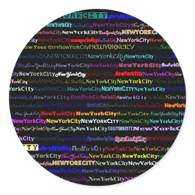 New York City Black Background Sticker by SjStevenson