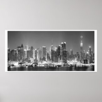 New-York City Black & White Photo Poster