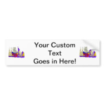 new york city blue city image.png bumper sticker