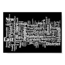 New York City Boroughs posters