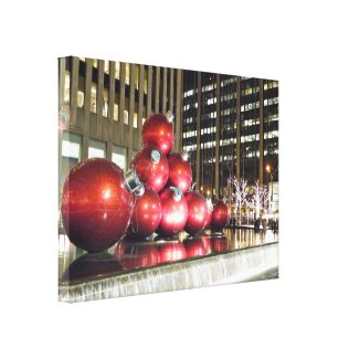 New York City Christmas wrappedcanvas