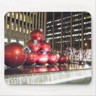 New York City Christmas Mouse Pad