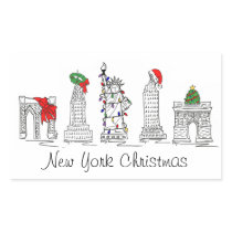 New York City Christmas Sticker