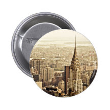 New York City - Chrysler Building Button