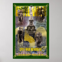 New York CIty Civil War Memorial Poster