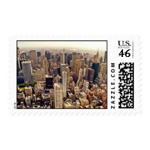 New York City From Above Postage Stamp