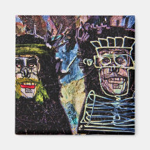 New York City Graffiti Wall Photo Magnet