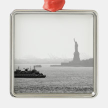 New York City Harbor - Statue of Liberty Christmas Tree Ornament