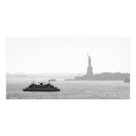 New York City Harbor - Statue of Liberty Custom Photo Card