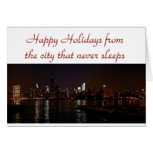 New York City holiday greeting card