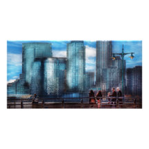 New York - City - Hudson River Park - Downtown Photo Card